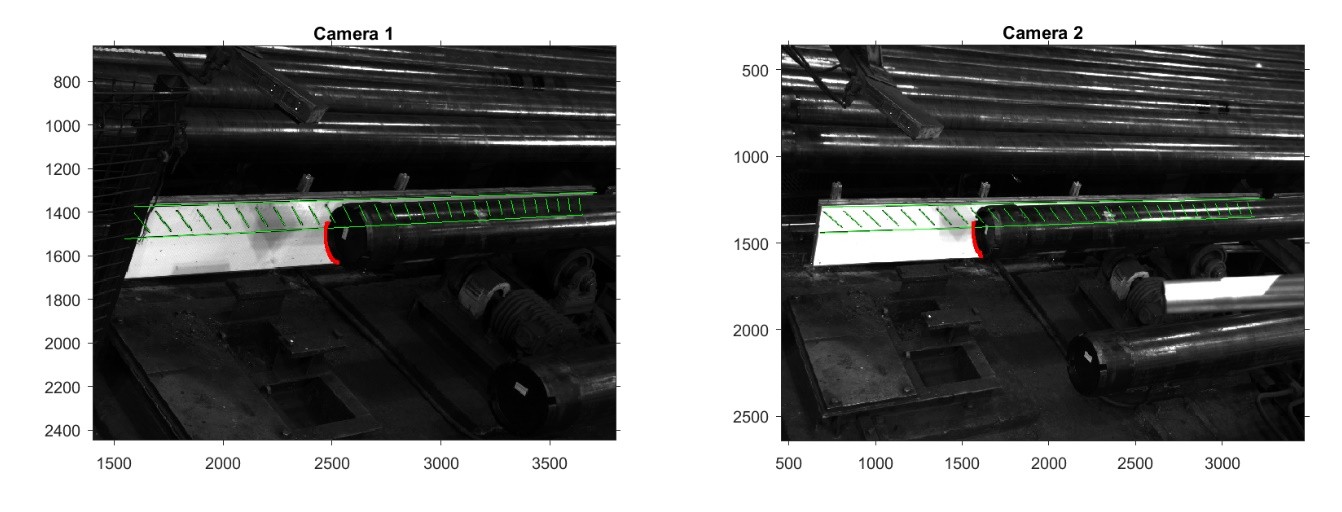 Распознавание калибровочной линейки и торца трубы
